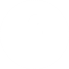 Circle Facebook Logo in white